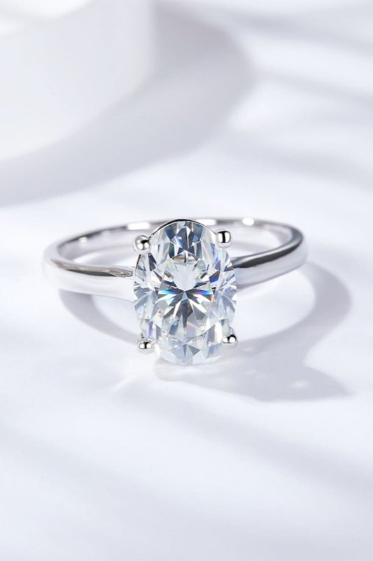 2.5 Carat Moissanite Solitaire Ring - ShalayeFashion