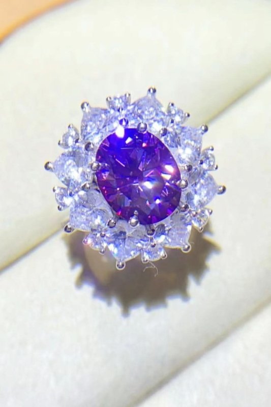 3 Carat Moissanite Platinum - Plated Ring - ShalayeFashion