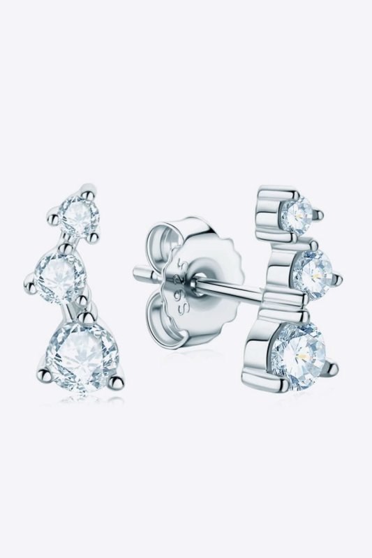 Adored Your Way Moissanite Stud Earrings - ShalayeFashion