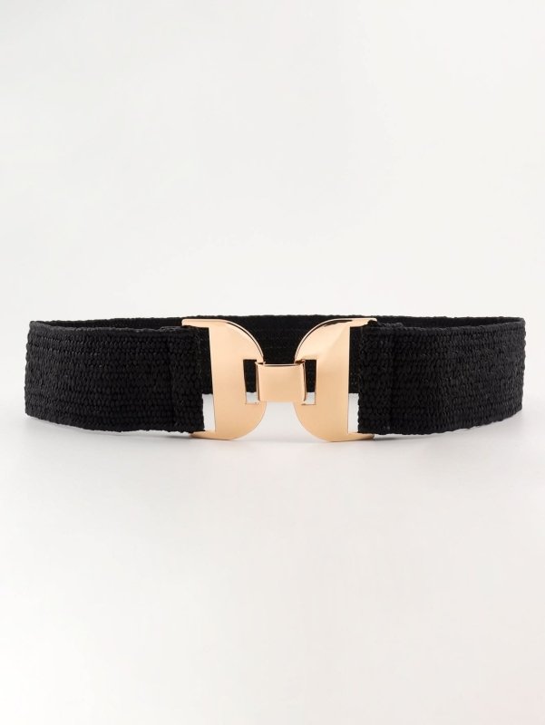 Alloy Buckle Elastic Belt - ShalayeFashion