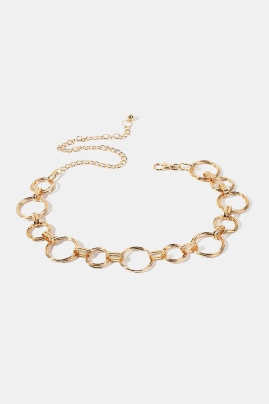 Alloy Chain Circle Shape Belt - ShalayeFashion