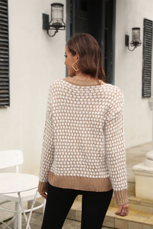 Angel Wings Printed Round Neck Dropped Shoulder Sweater - ShalayeFashion