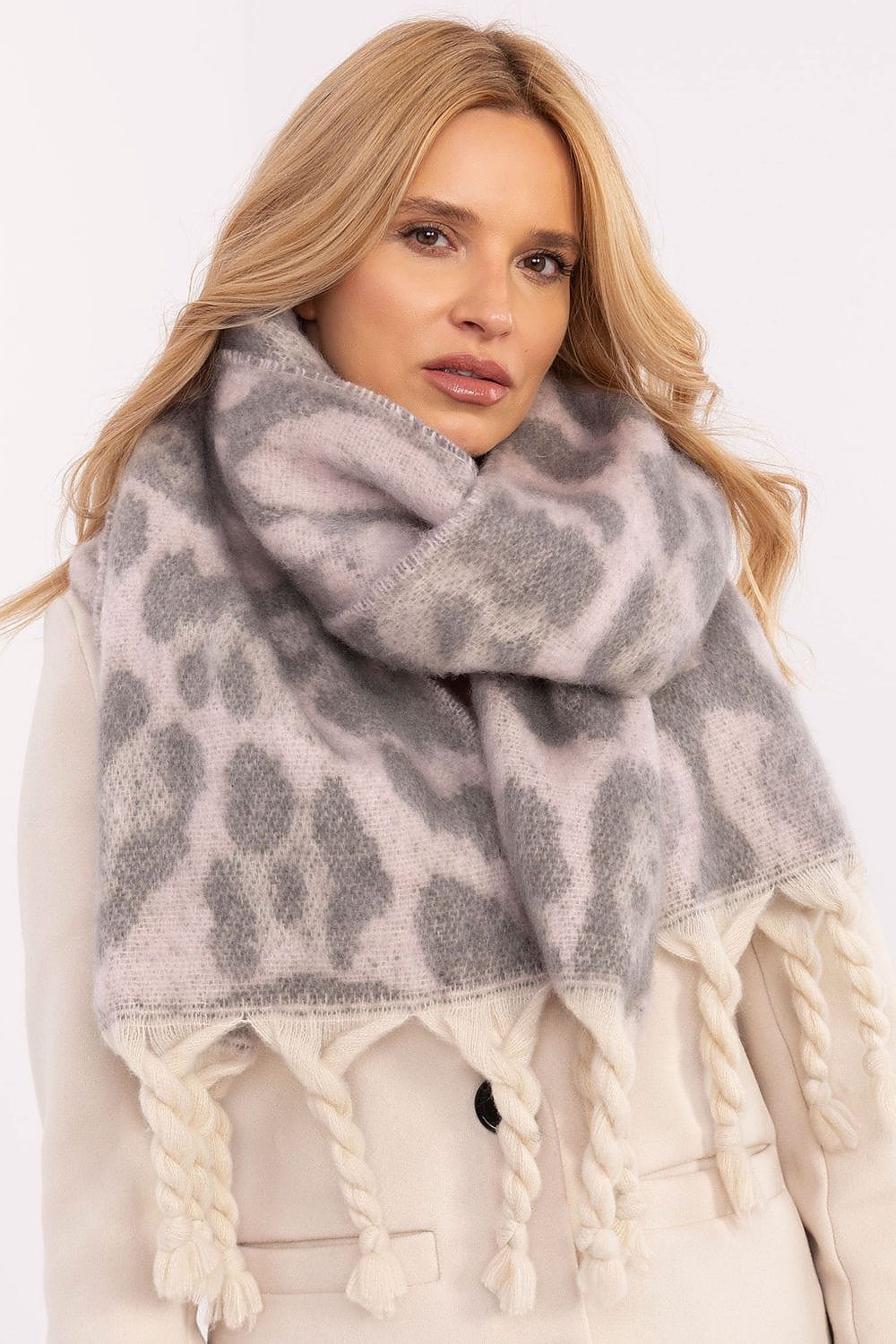 Animal Print Scarf Women 214cm - ShalayeFashion