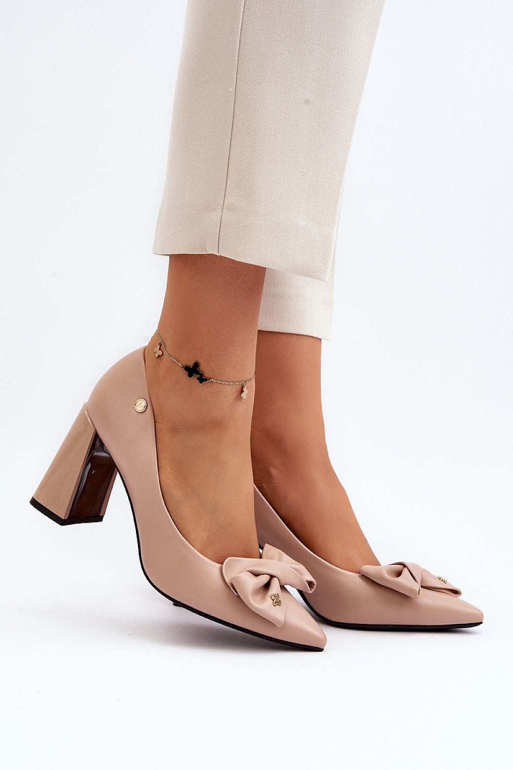 Chic Women’s Block Heel Dress Pumps - ShalayeFashion