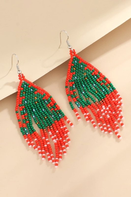 Christmas Beaded Earrings - ShalayeFashion