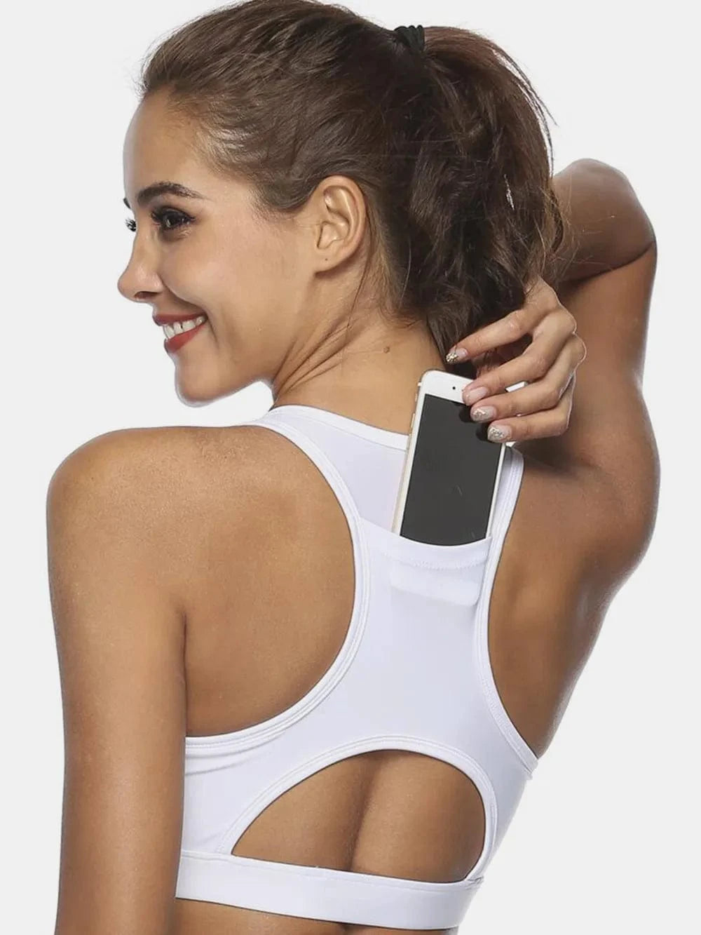 Cutout Scoop Neck Active Tank - ShalayeFashion