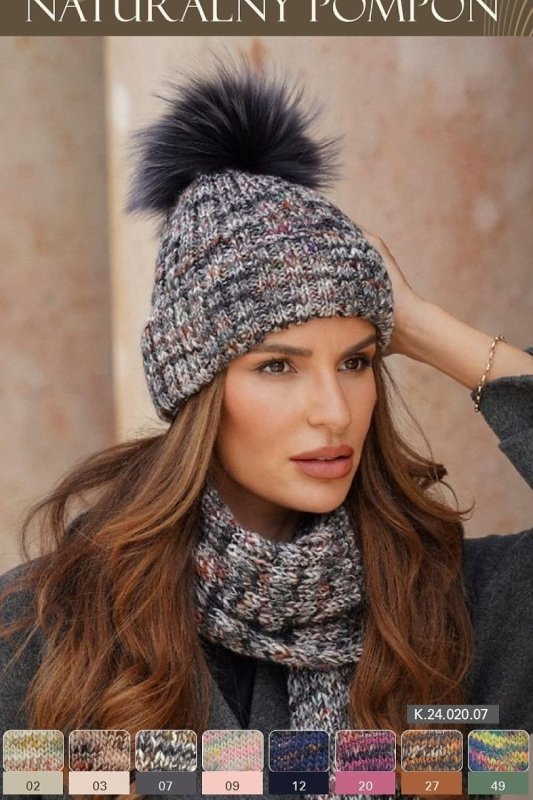 Designer Women’s Colorful Pom Beanie - ShalayeFashion
