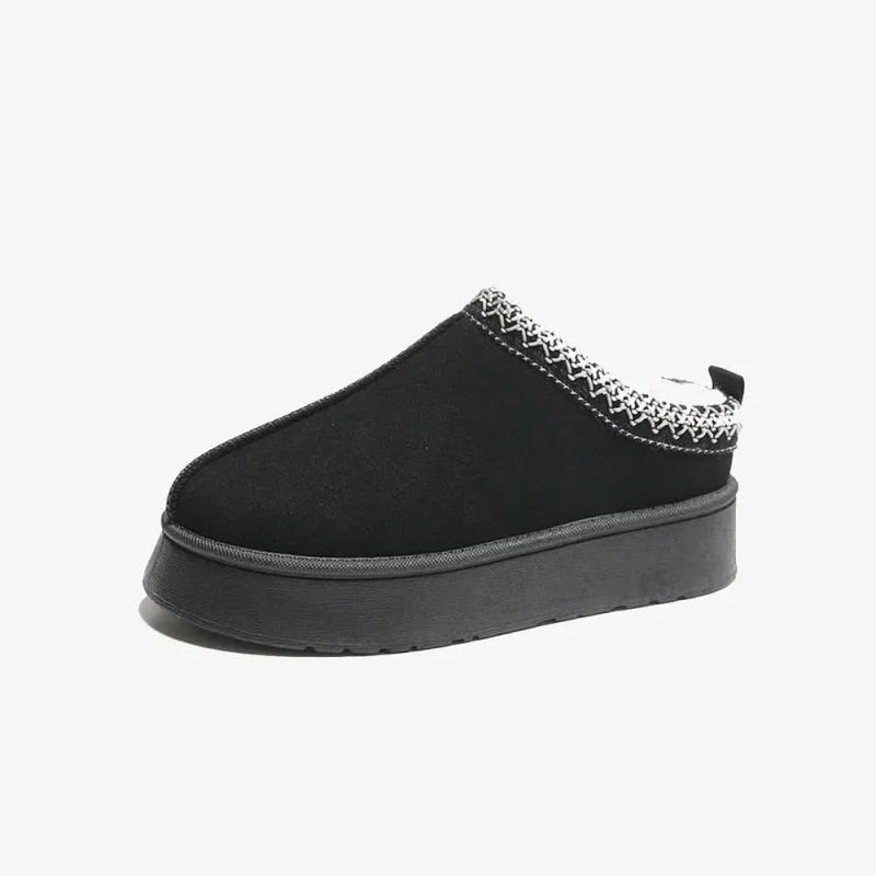 Faux Fur Center - Seam Slippers - ShalayeFashion
