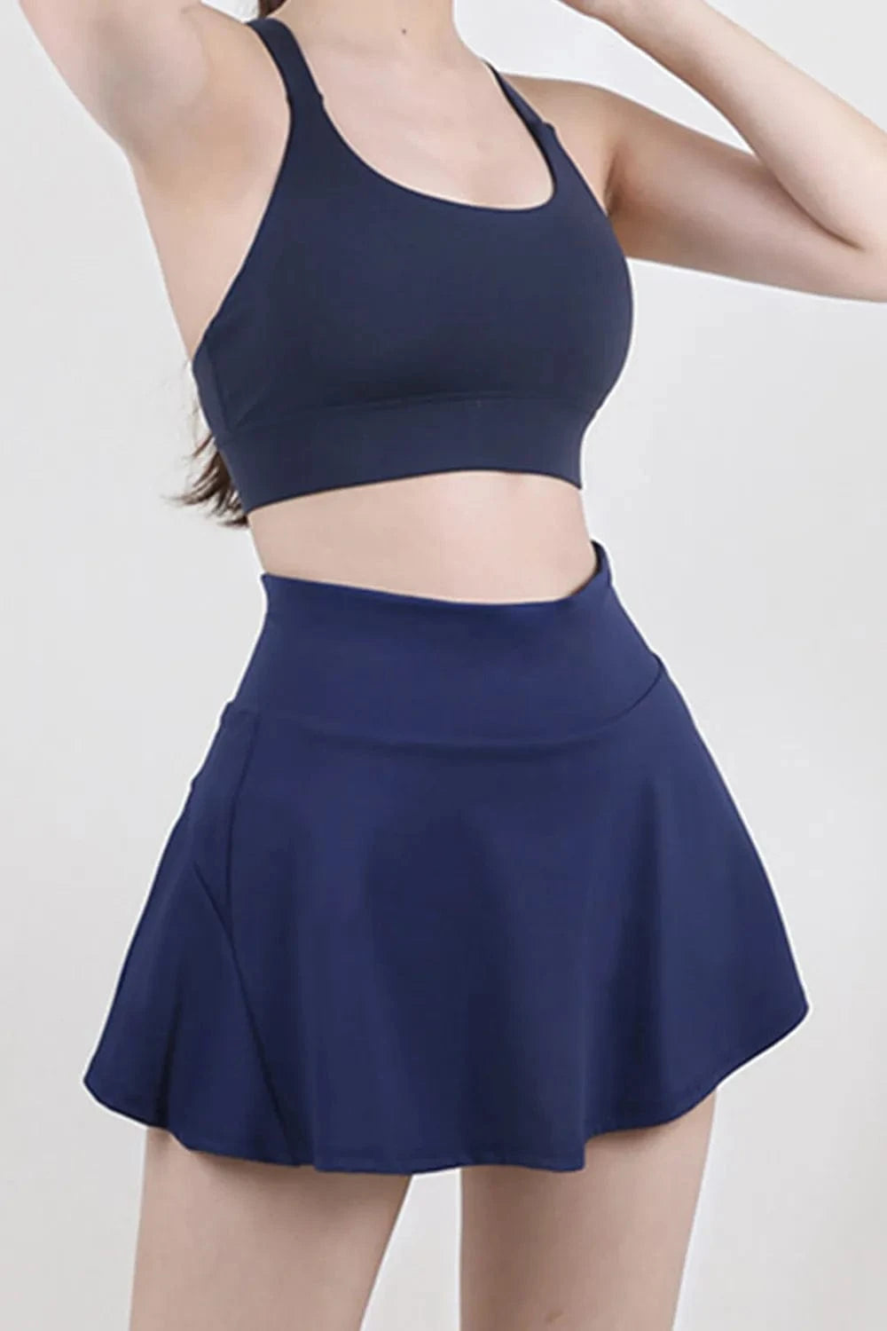 High Waist Pleated Active Skirt - ShalayeFashion