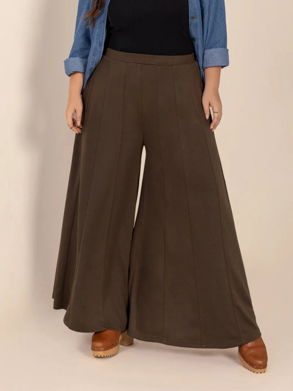Plus Size Women’s Wide Leg Pants - ShalayeFashion