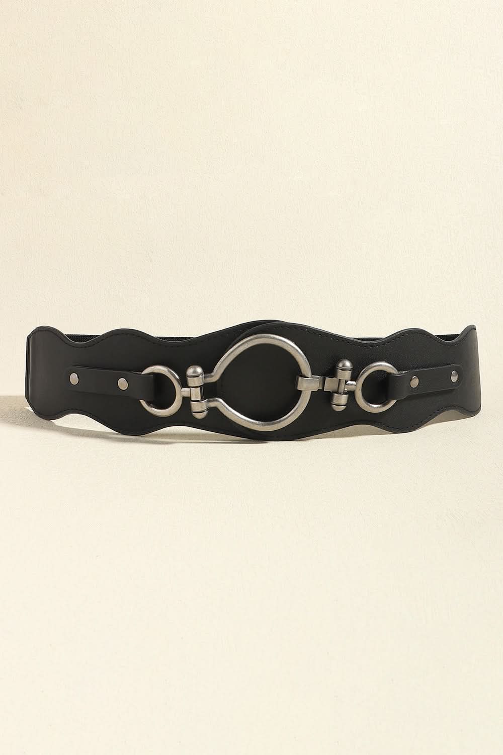 PU Leather Zinc Alloy Buckle Belt - ShalayeFashion