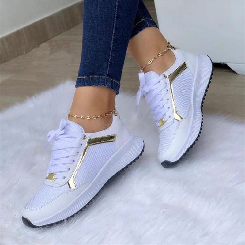 Women’s Lace - Up Sports Sneakers - ShalayeFashion
