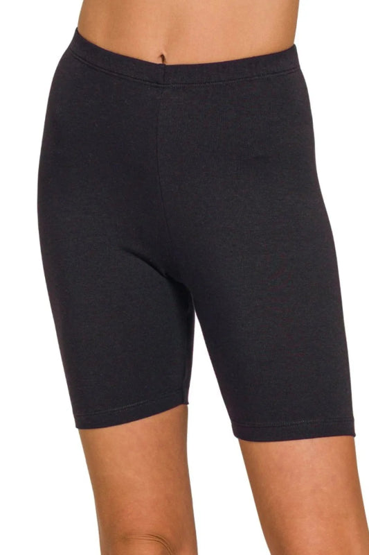Zenana Premium Cotton Biker Shorts - ShalayeFashion