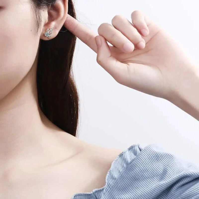 1 Carat Moissanite Butterfly Shape Earrings - ShalayeFashion
