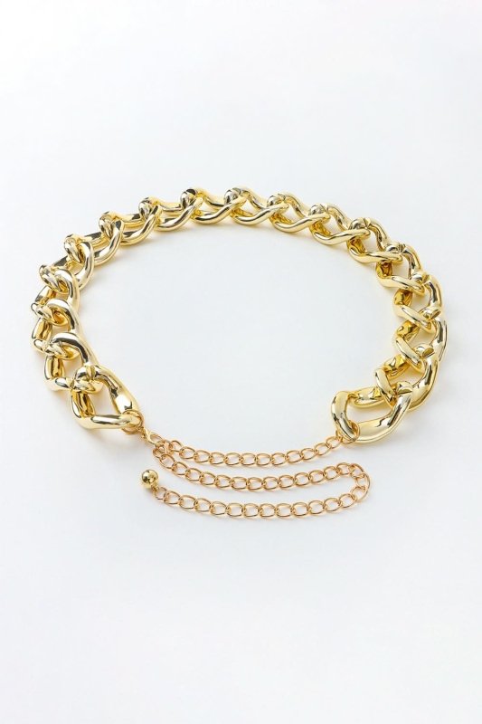 1.2" Width Acrylic Curb Chain Belt - ShalayeFashion