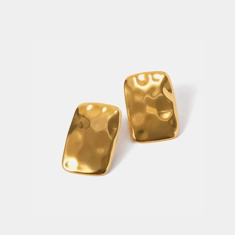 18K Gold - Plated Square Earrings - ShalayeFashion