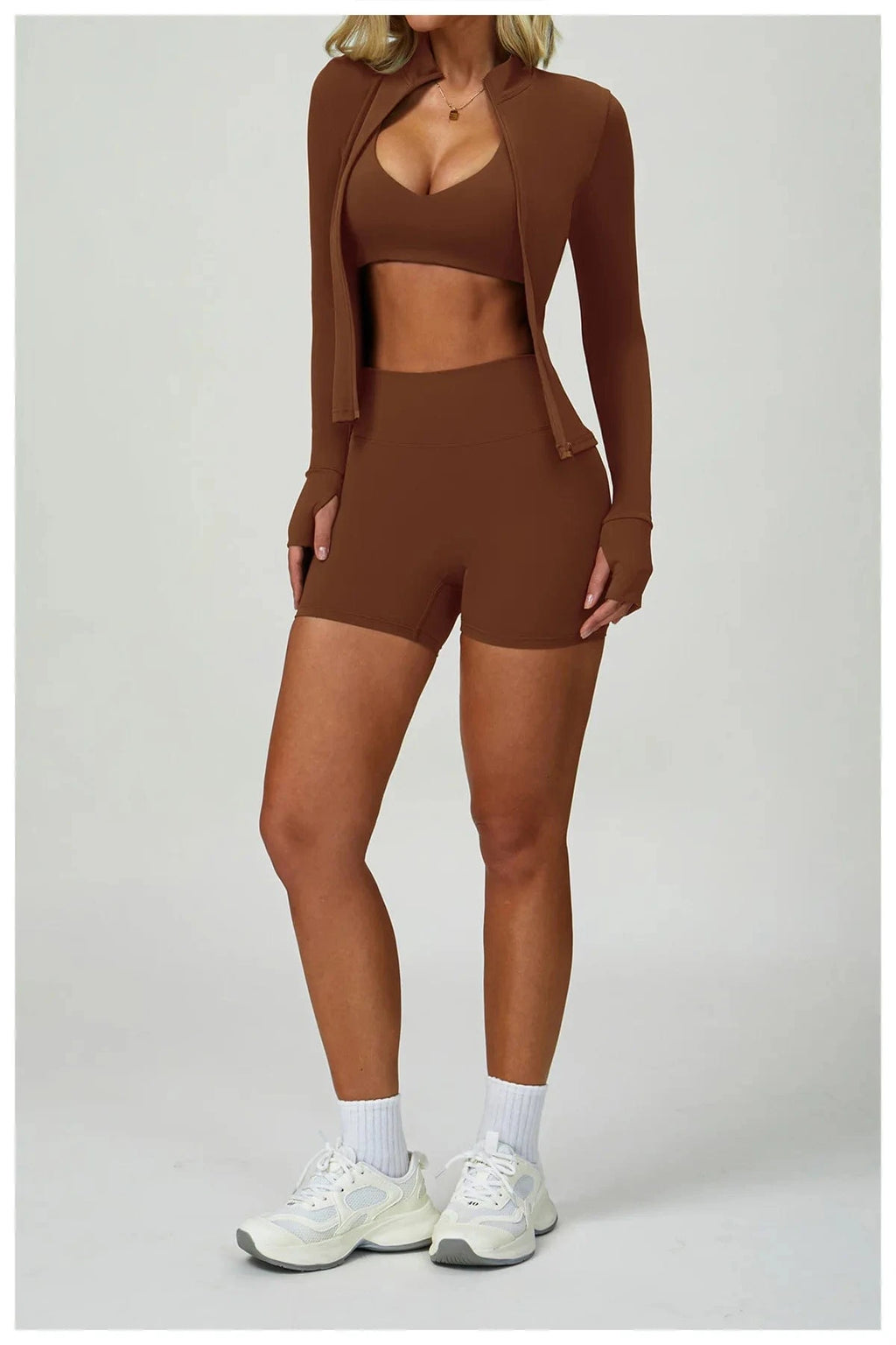 2 - 3PCS Yoga Suit Women Tracksuit - ShalayeFashion