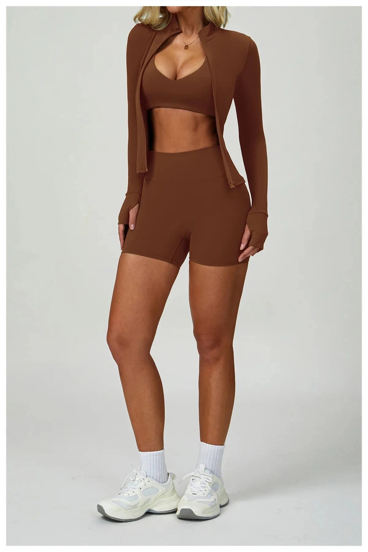 2 - 3PCS Yoga Suit Women Tracksuit - ShalayeFashion