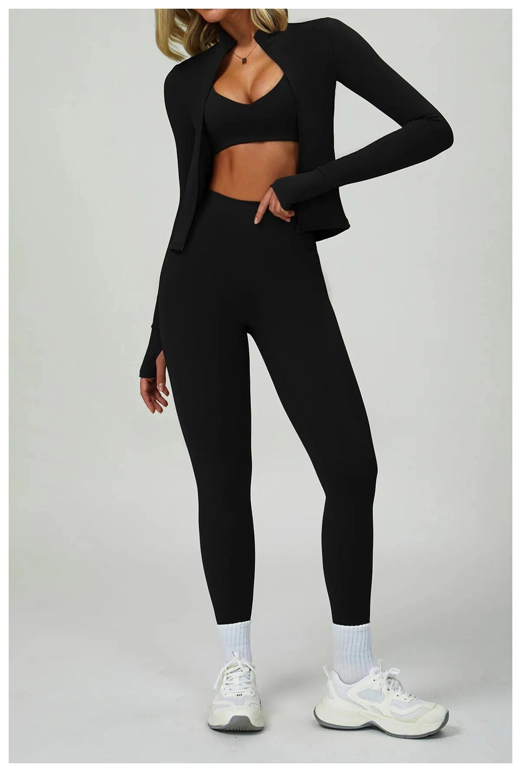 2 - 3PCS Yoga Suit Women Tracksuit - ShalayeFashion