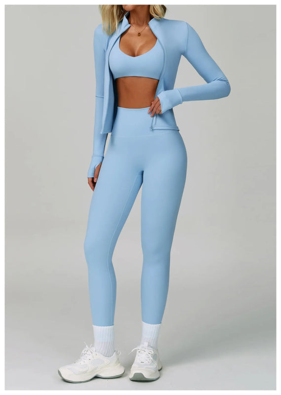 2 - 3PCS Yoga Suit Women Tracksuit - ShalayeFashion