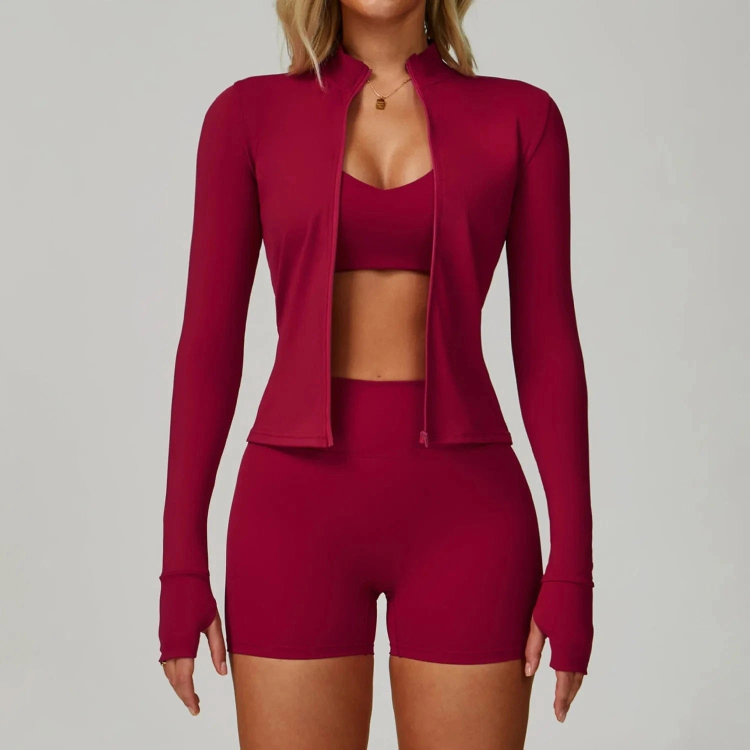 2 - 3PCS Yoga Suit Women Tracksuit - ShalayeFashion