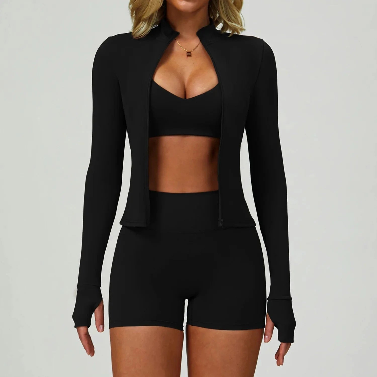 2 - 3PCS Yoga Suit Women Tracksuit - ShalayeFashion