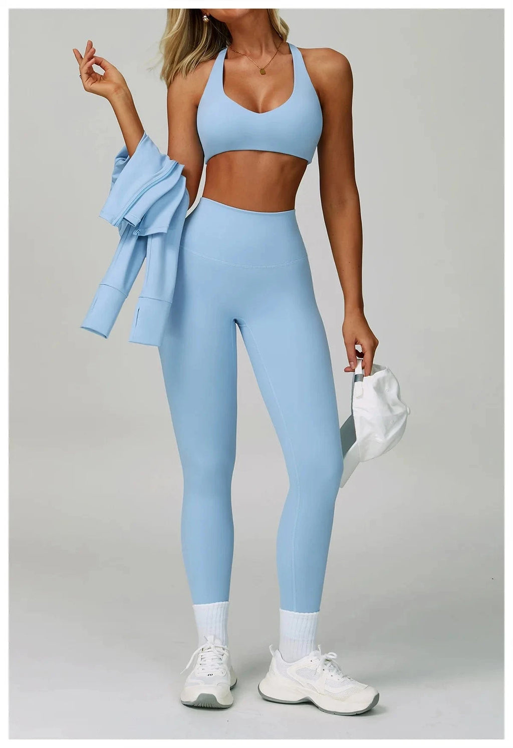 2 - 3PCS Yoga Suit Women Tracksuit - ShalayeFashion