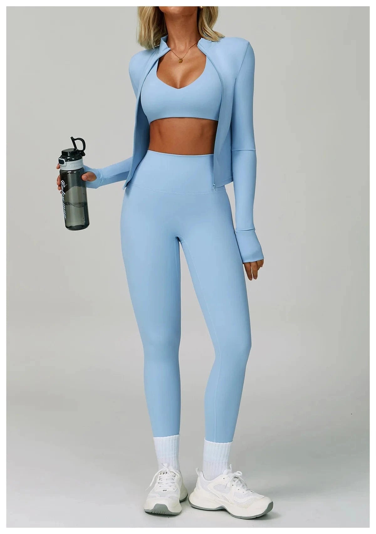 2 - 3PCS Yoga Suit Women Tracksuit - ShalayeFashion