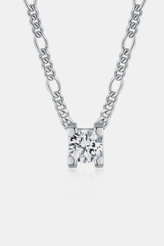 2 Carat Moissanite 925 Sterling Silver Pendant Necklace - ShalayeFashion