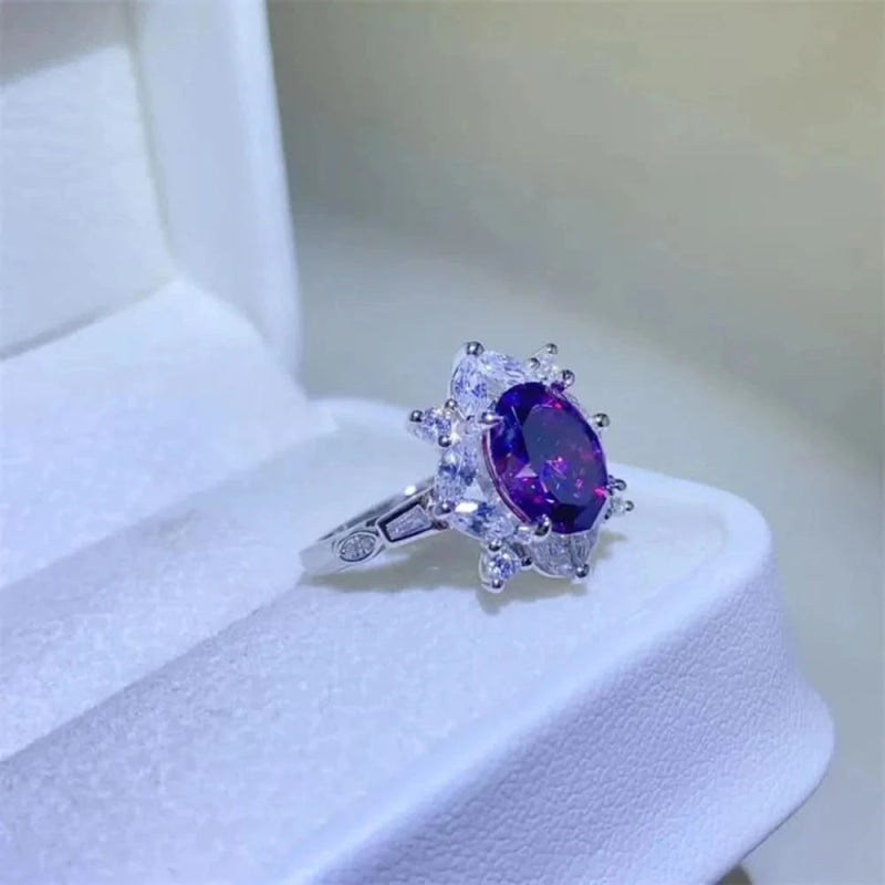 2 Carat Moissanite 925 Sterling Silver Ring - ShalayeFashion