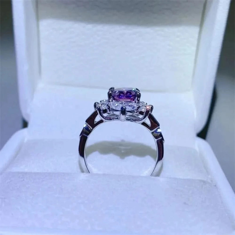 2 Carat Moissanite 925 Sterling Silver Ring - ShalayeFashion