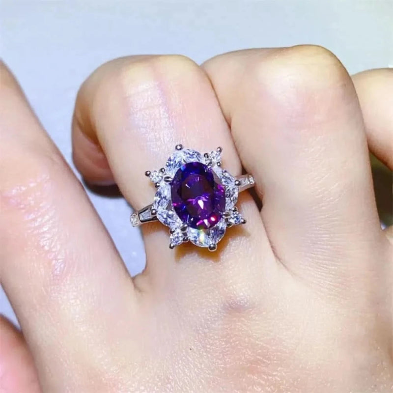 2 Carat Moissanite 925 Sterling Silver Ring - ShalayeFashion