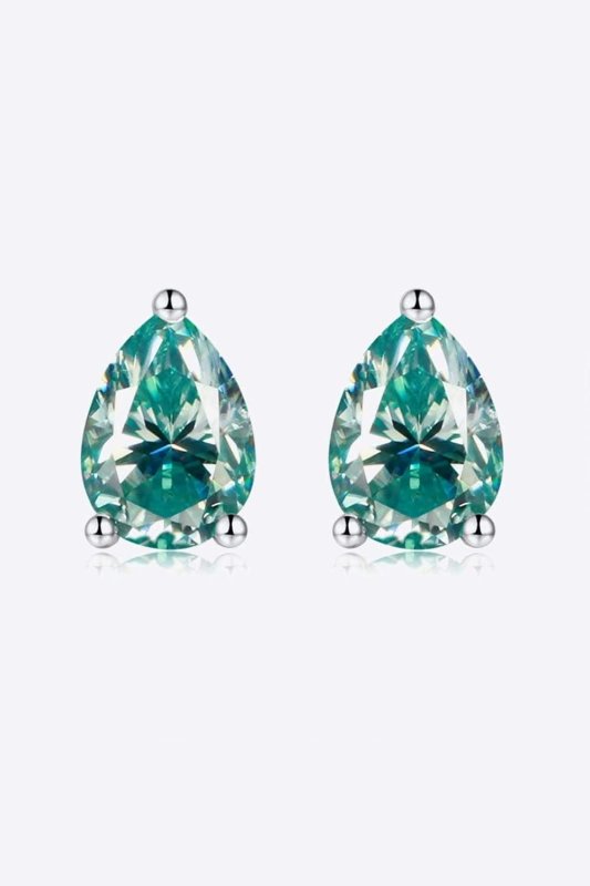 2 Carat Moissanite Teardrop Earrings - ShalayeFashion