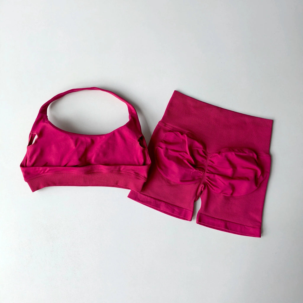 2 Pieces Yoga Suit Women Halter - ShalayeFashion