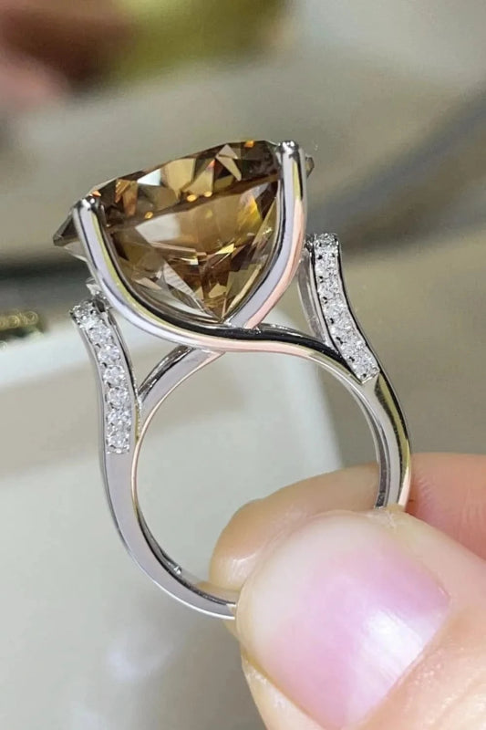 20 Carat Moissanite 925 Sterling Silver Ring - ShalayeFashion