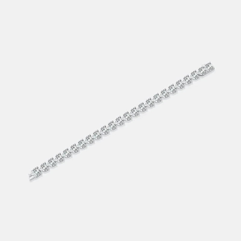 24 Carat Moissanite 925 Sterling Silver Heart Bracelet - ShalayeFashion