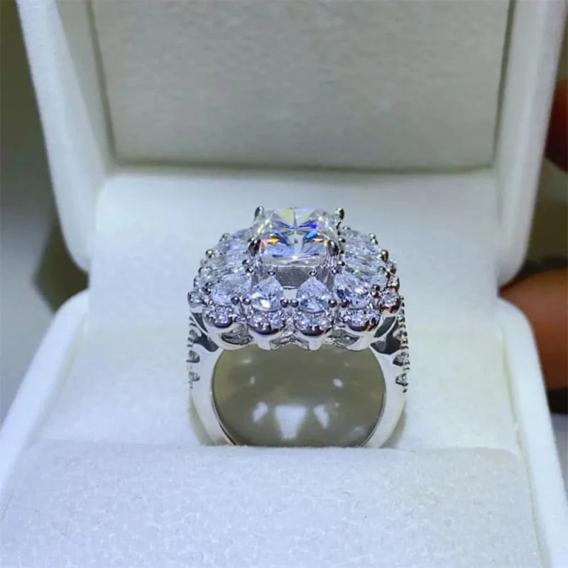 3 Carat Moissanite 925 Sterling Silver Ring - ShalayeFashion