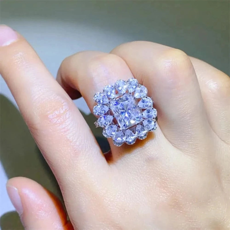 3 Carat Moissanite 925 Sterling Silver Ring - ShalayeFashion