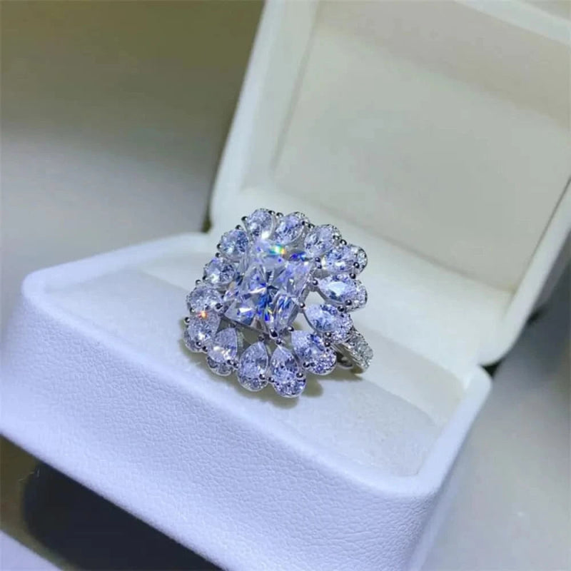 3 Carat Moissanite 925 Sterling Silver Ring - ShalayeFashion