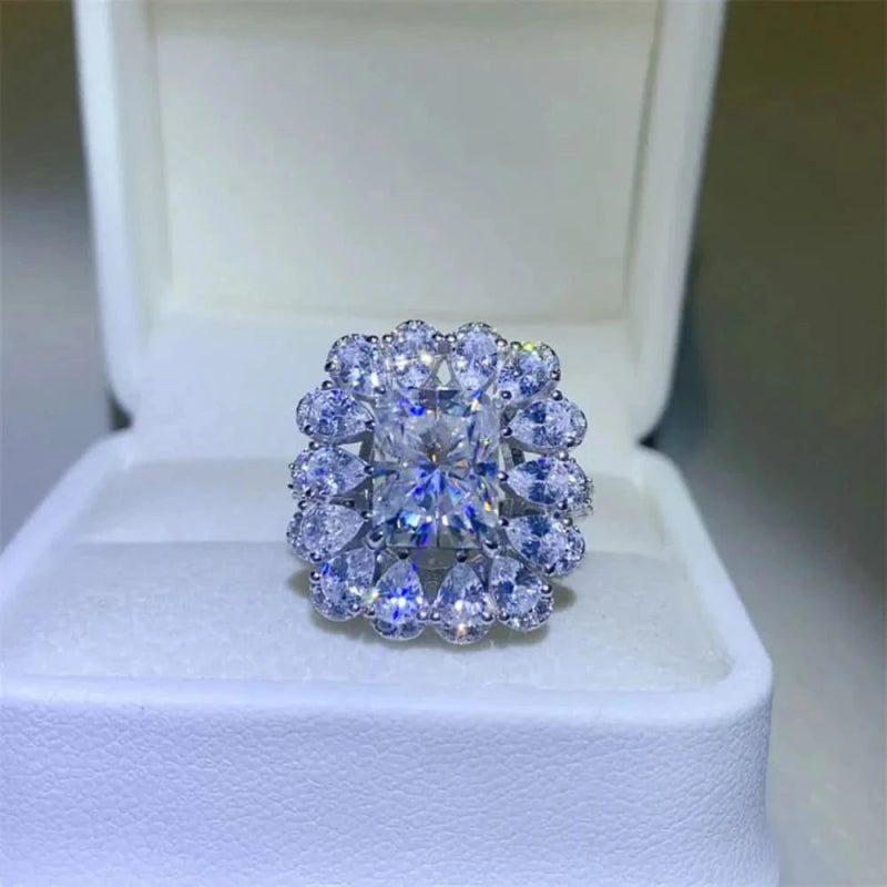 3 Carat Moissanite 925 Sterling Silver Ring - ShalayeFashion