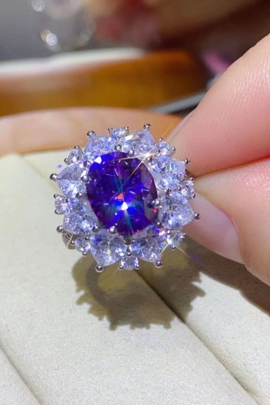3 Carat Moissanite Platinum - Plated Ring - ShalayeFashion