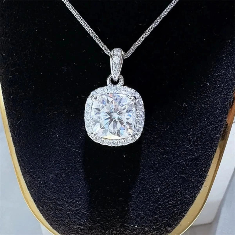5 Carat Moissanite 925 Sterling Silver Necklace - ShalayeFashion