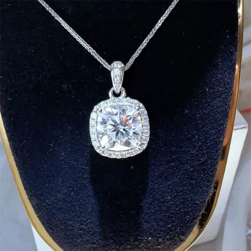 5 Carat Moissanite 925 Sterling Silver Necklace - ShalayeFashion