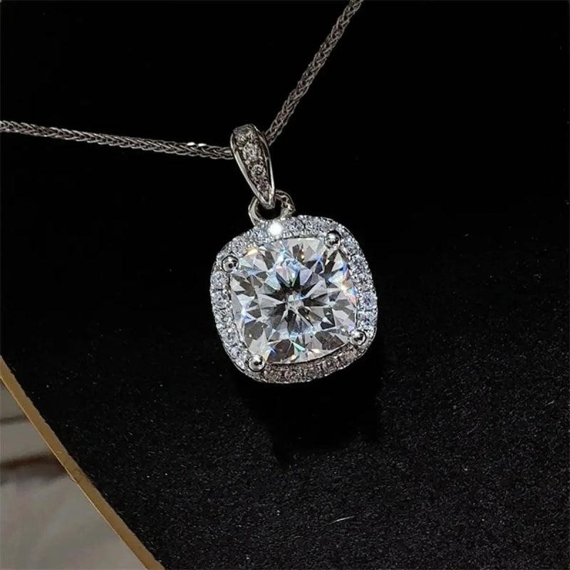 5 Carat Moissanite 925 Sterling Silver Necklace - ShalayeFashion