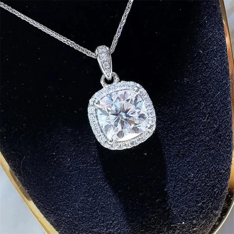 5 Carat Moissanite 925 Sterling Silver Necklace - ShalayeFashion