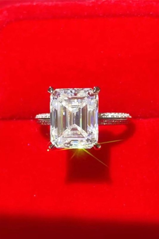 5 Carat Moissanite Platinum - Plated Ring - ShalayeFashion