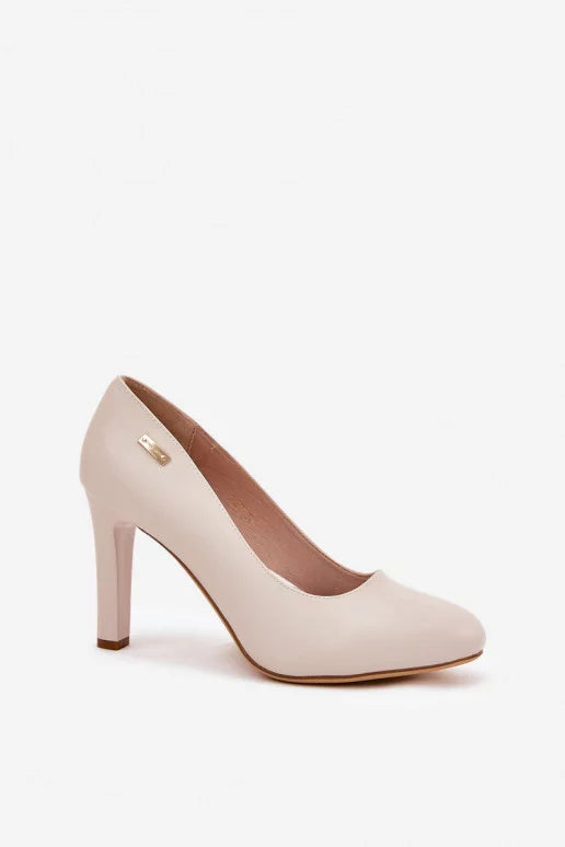 Womens Classic Almond Begie Toe Dress Pumps