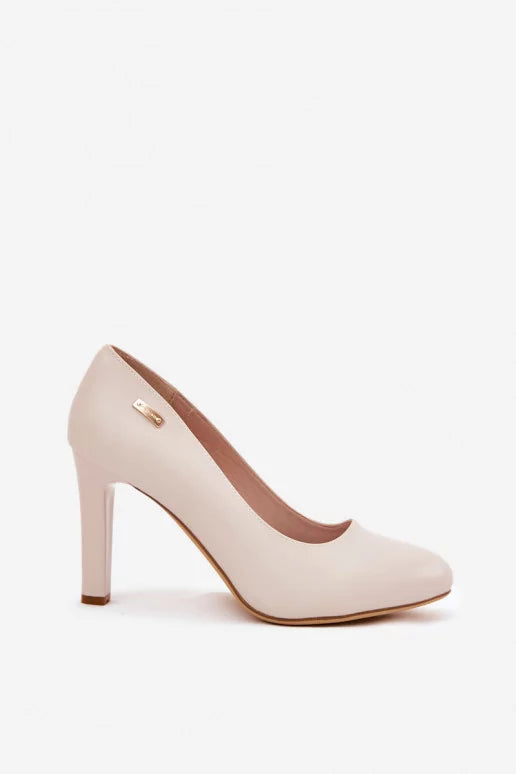 Womens Classic Almond Begie Toe Dress Pumps