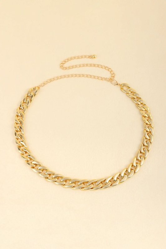 Adjustable Curb Chain Belt - ShalayeFashion