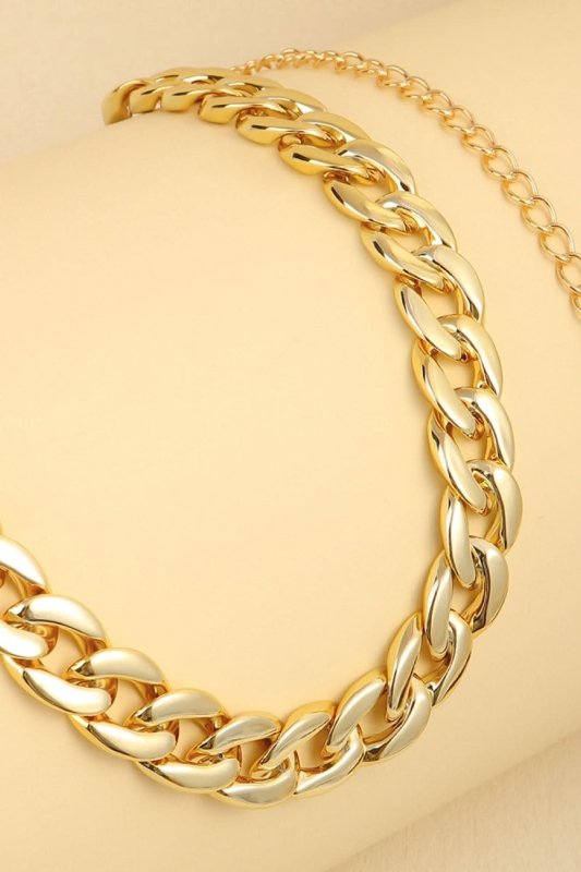 Adjustable Curb Chain Belt - ShalayeFashion